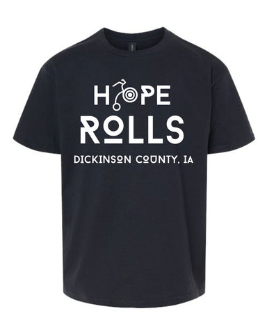 Hope Rolls - YOUTH Short Sleeve - Black