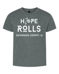 Hope Rolls - YOUTH Short Sleeve - Dark Heather